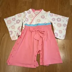 リボン付きロンパース袴95