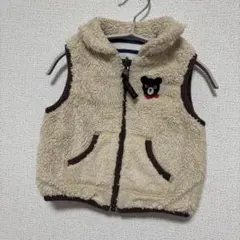 超メルカリ市限定価格♡ ダブルビー Bくん リバーシブル ボア ベスト