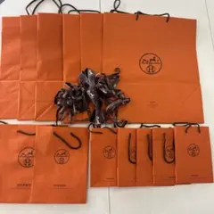 HERMES 空箱　紙袋　ショップ袋　リボン　まとめ売り HERMES ショップ袋 空箱 リボン まとめ売り - メルカリ