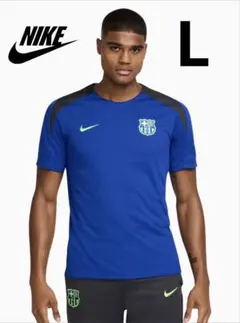 新品‼️NIKE サッカートレーニングシャツ　バルセロナ　Dri-Fit 青　Lのサムネイル