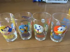 ディズニーキャラクターグラス4個セット