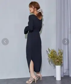 プリーツワンピース ロングワンピース