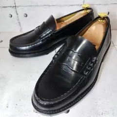 【試着程度】 ハルタ HARUTA ARVIN 黒 コインローファー 24.5