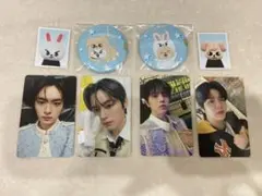 スキズ　toy world 缶バッジ　リービット　パピーム　トレカ　リノ