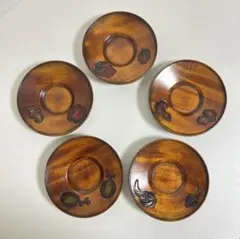 2020年購入 未使用新品 烏城彫 丸膳尺２ 備前蝶&衛&福 飾台付 丸膳 尺3（39cm）野菜/果物 ｜ 岡山特産 烏城彫（うじょうぼり）～日本