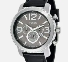 FOSSIL クロノグラフ 腕時計 ブラックレザーベルトのサムネイル