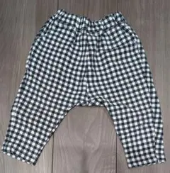 GU チェック柄 パンツ 80cm　ネイビーのサムネイル