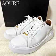 AOURE アウール DEVICE1 スニーカー ホワイト レザー 25.5cm