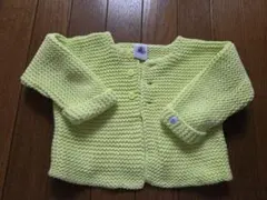 新品同様 プチバトーニットカーディガン67cm