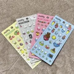 韓国限定 ボンボンドロップシール ミッフィー ドロップシール 4種セット