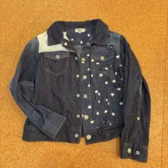 【double.b】デニム　ジャケット　刺繍　ミキハウス　140