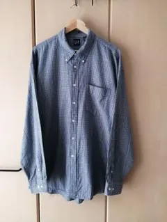 90s 00s OLDGAP チェックシャツ　ヴィンテージ古着　ブルー