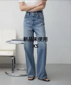 新品未使用 AZUL DENIM ハイウエストワイドデニム