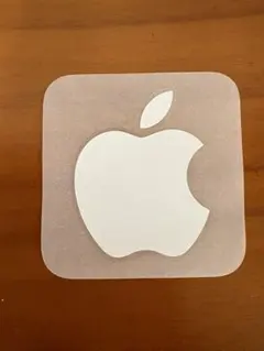 Apple ロゴ ステッカー ホワイト