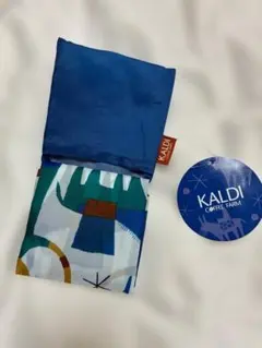 KALDI COFFEE FARM エコバッグ 青 新品　未使用　カルディ