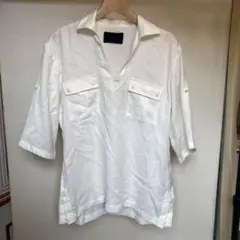 TC44 nano jun hashimoto トップス M オフホワイト 古着