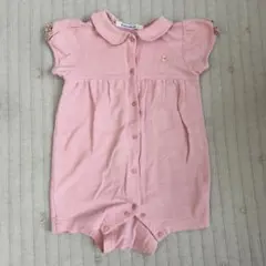 familiar ピンク 襟付きロンパース　80cm