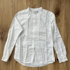 INES DE LA FRASSANGE ピンタックストライプブラウス Sのサムネイル