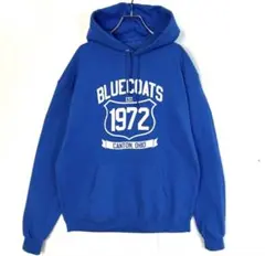 チャンピオンChampion ECOパーカーカレッジ系フーディー青ヴィンテージ