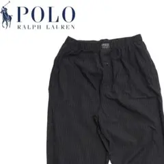 POLO RALPH LAUREN ブラック ピンチェック イージーパンツ S