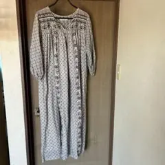 エスニックプリントワンピース