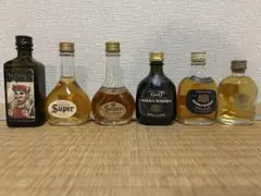 稀少 日本橋表記 古酒 未開詮 ニッカウヰスキー ミニボトル 6本セット