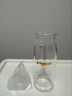 【新品未使用】ピジョン産院用　哺乳瓶100ml 1本+直付乳首SS 1個 セット