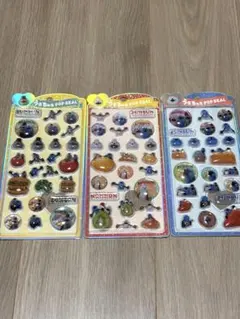 うるちゅるポップシール　パペットスンスン　3種セット