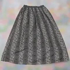 earth music&ecology ペイズリー柄 スカートグリーン