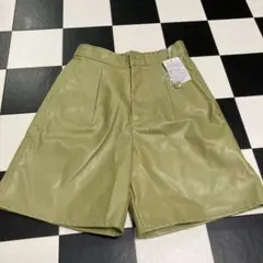 レザーパンツ ショートパンツ