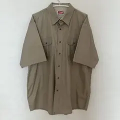 Wrangler ラングラー 半袖シャツ XL ベージュ コットン100％メンズのサムネイル