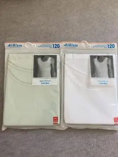 【新品未使用品】エアリズム コットンブレンド タンクトップ 120