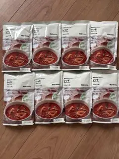 無印良品 素材を生かしたカレー レッド 8個セット
