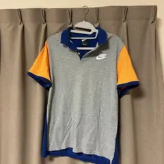 Nike ポロシャツ XLグレー/オレンジ/青