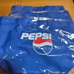 PEPSI ナイロン トートバッグ 青3つセット