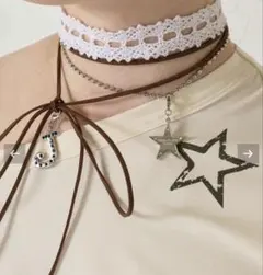 TINA:JOJUN チャーム付き マルチネックレス