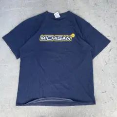 NIKE×ミシガン大学 カレッジTシャツ 両面プリント XXL ネイビー - メルカリ