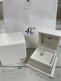 4℃ ヨンドシー　エターナルシルバーネックレス　ガーネット