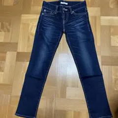 マウジー　スキニーデニム サイズ24 ダークブルー