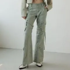 SLY スライ ウォッシュド コーデュロイ フレア パンツ 定価16500円