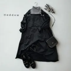 Haddow ハドウ BASCO バスコ シャツワンピース コットン ブラック
