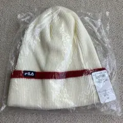 FILA アイボリー ニット帽