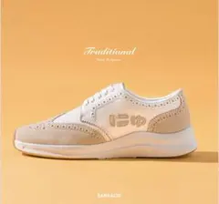 にゅ〜ず SANGACIO ウィングチップ スニーカー 【限定品】 - メルカリ