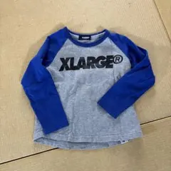 XLARGE キッズ Tシャツ グレー/ブルー