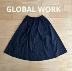 GLOBAL WORK グローバルワーク フレア スカート ブラック