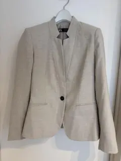 ZARAリネンスーツ　セットアップ　ベージュ
