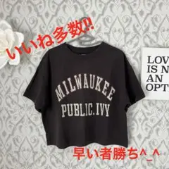 いいね多数‼︎早い者勝ち^ ^ Discoat＊クロップドTシャツ☺︎のサムネイル