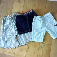 まとめ売り　120 女の子　パンツ　スカート