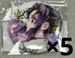 鬼滅の刃 しのぶとカナエ 繋ぐE賞 箔押し缶バッジ　5点セット