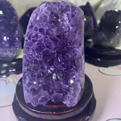 【極上】ウルグアイアメジストクラスター原石（幸運水晶）天然紫水晶 A